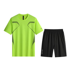 Nuevo conjunto de dos piezas, venta al por mayor, chándal de verano informal para hombre, chándales impermeables para entrenamiento, ropa deportiva, chándal para hombre - Product Image 5