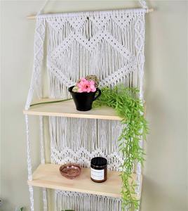 Décor de table en macramé tissé Accent élégant fait à la main pour Table à manger Table basse Console d'entrée et décor à la maison inspiré Boho - Product Image 5