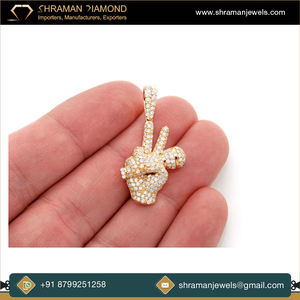 Collar Personalizado de Oro Sólido de 10K con Colgante de Micrófono con Diamantes de Imitación, Joyería Fina de Moda Hip Hop, Collar con Letra Personalizada y Diamante Moissanita - Product Image 2