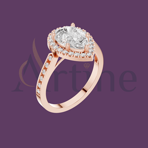 Anillo diamante moissanita 14K - Product Image 1