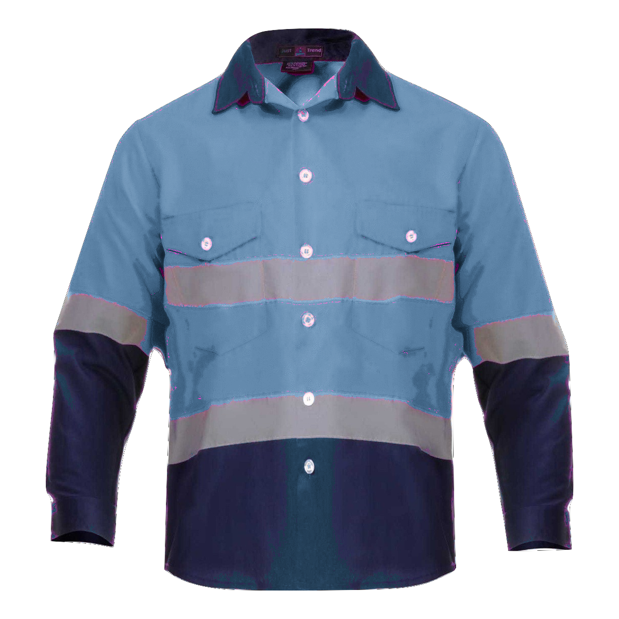 Bleu clair/Bleu marine