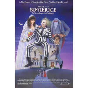 Póster de Beetlejuice con Diseño Único, Placas Decorativas para el Hogar, Arte Mural con Iconos Clásicos de Películas - Product Image 1