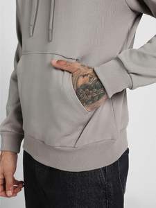 Alta calidad de peso pesado 100% algodón en blanco de gran tamaño pulóver sudaderas con capucha térmica diseño de logotipo personalizado hombres pulóver bolsillo de lana - Product Image 5