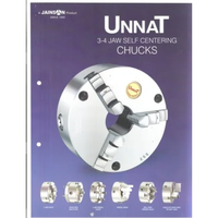 Centre de tournage auto-centrant UNNAT, robuste, en acier inoxydable SS205, 4 mâchoires, outil de précision pour le travail des métaux, 315 mm