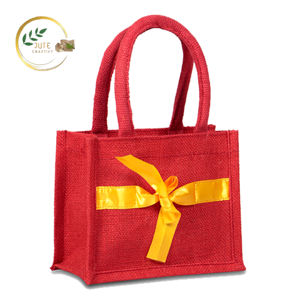Bolsas de Regalo de Yute 100% Ecológicas con Logotipo Personalizado de Alta Calidad, Elegantes para Uso Diario, Bodas y Promociones - Product Image 1