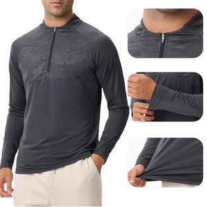 Camisa de compresión de mangas sublimadas de diseño totalmente personalizable al por mayor mejores materiales Spandex MMA Rash Guard para hombres ropa - Product Image 6
