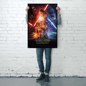Póster principal de Star Wars Episodio 7 de estilo moderno para decoración de pared - Product Image 1