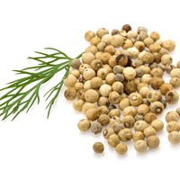Poivre Blanc Pâle de Qualité Supérieure de l'Île de Sulawesi, Naturel AD MASALA, pour Cuisine et Barbecue, Séché, Brut, Global Agro Komoditi 25kg