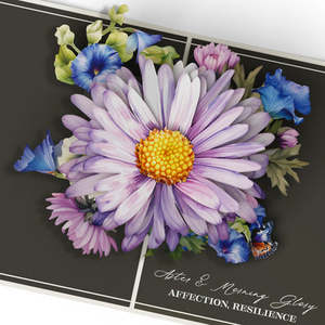 Carte de vœux élégante saisonnière 3D <span class=keywords><strong>pop</strong></span>-up avec fleurs découpées au laser et enveloppe premium pour anniversaire, fête des Mères - Product Image 3