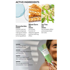Dr. SEA Cosmetics Gel exfoliant naturel pour le visage de 100 ml, minimise les pores, avec des bienfaits hydratants pour tous les types de peau - Product Image 5