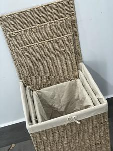 Bac de rangement en papier écologique fabriqué à la main avec un design rectangle polyvalent pour le rangement des vêtements Esthétique fonctionnelle Décoration intérieure - Product Image 5