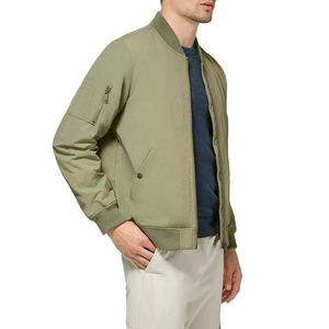 Poliéster Satén Diseño de logotipo personalizado Chaquetas de bombardero Ropa de hombre Chaquetas de hombre de calle principal de Pakistán Servicio OEM Casual - Product Image 5