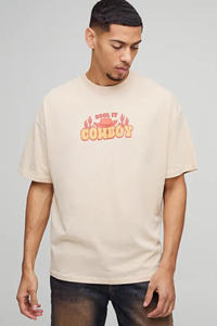 Transfert écran impression numérique 2025 surdimensionné hommes 100% coton 180GSM 240GSM T-Shirt personnalisé Premium couture Streetwear - Product Image 3