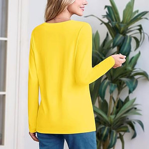 Chemises à manches longues pour femmes de haute qualité 100% coton, mode décontractée, vente en gros, tailles plus grandes, toutes tailles, chemises à manches longues pour femmes - Product Image 2