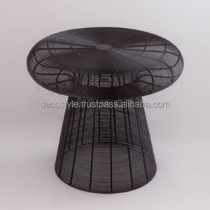 Wire Mesh <b>Black</b> Side <b>Table</b> - Product Image 4