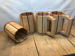 Gobelet à vin en bois fait à la main, tasse à bière traditionnelle en bois, tasse à thé unique, fabricant de calices en bois, cadeau pour lui, vente en gros de vaisselle - Product Image 4