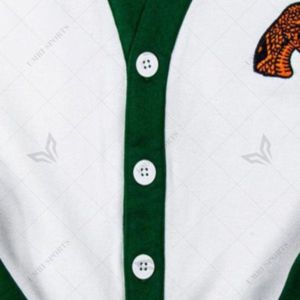 Personalizado Famu blanco y verde 100% Fleece Cardigan A & M Florida University Cardigan Sorority & Fantarnity con logotipo bordado - Product Image 3