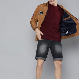 Blouson aviateur pour homme de qualité supérieure, style hip-hop, dernier modèle, déchiré, avec des patchs brodés, entièrement personnalisé - Product Image 4
