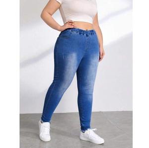 Vente flash Jeans en denim pour femmes sur mesure Pantalons en denim élastiques à la taille Jeans noirs pour femmes Coupe ajustée en denim pour femmes - Product Image 6
