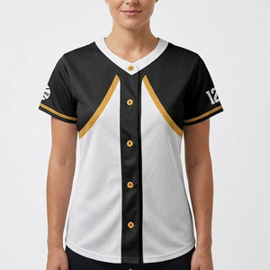Maillot de softball pour femmes athlétiques avec tissu extensible, toucher doux et matière idéale pour les sports et compétitions en plein air - Product Image 3