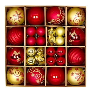 Set di 44 Ornamenti Natalizi in PVC Fatti a Mano, Personalizzati con Cristalli per Feste, Lavorazione Artigianale di Alta Qualità - Product Image 1