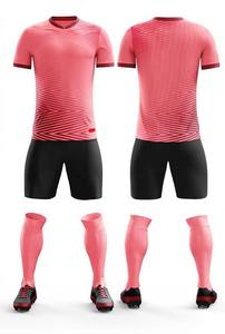 Conjuntos de Uniformes de Fútbol Personalizados para Hombre Adulto, Duraderos, 100% Poliéster, Ligeros, Transpirables, de Secado Rápido, Camiseta y Pantalones Cortos de Fútbol - Product Image 5