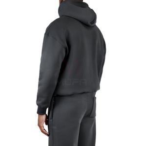 Pull à capuche unisexe 100% coton hiver nouveauté teint en plaine avec poche au design solide pour hommes et femmes 2024 OEM disponible - Product Image 2