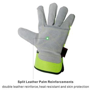 Guantes de Trabajo de Invierno, Guantes de Cuero con Pantalla Táctil, Flexibles, Transpirables, Acolchados, para Hombre, para Clima Frío - Product Image 2