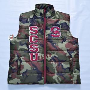 Chaleco Reversible sin mangas de invierno para hombre, chaleco acolchado suave transpirable con cuello levantado y bolsillo con cremallera para deportes al aire libre, cálido - Product Image 6