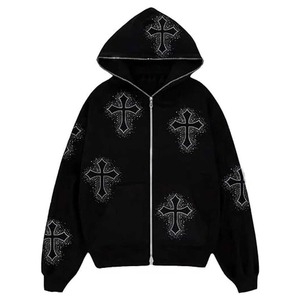Sweat-shirts d'hiver pour hommes de qualité supérieure, dernier design, avec logo personnalisé, fermeture éclair, 100% polyester, respirant, séchage rapide - Product Image 6