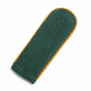 Épaulette entièrement personnalisée vert bouteille avec passepoil orange pour uniforme d'officier - Product Image 4