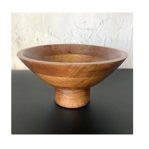 Bol à salade en bois de meilleure qualité avec tige pour une utilisation quotidienne et en festival pour la décoration de la maison et de la fête Top Table Top Home Decoration - Product Image 1