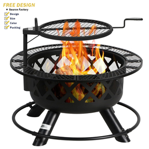 Poêle à bois moderne à grande capacité, en <span class=keywords><strong>fonte</strong></span> noire, à <span class=keywords><strong>grille</strong></span> creuse, durable, multi-usages, résistant aux hautes températures, avec revêtement en poudre - Product Image 1