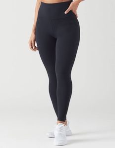 New Arrival Women's Yoga <b>Leggings</b> Simple High Waist Anti-Bacterial Spandex/<b>Nylon</b> Solid Color Stylish Gym Women's Yoga <b>Leggings</b> - Product Image 1