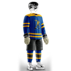 Conjunto de uniforme de hockey sobre hielo personalizado OEM ODM jersey de poliéster transpirable y calcetines a juego para equipos - Product Image 2