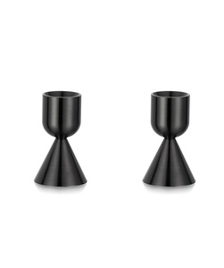 Bougeoir chauffe-plat noir fait à la main qualité supérieure éclairage décor bougeoir conception symétrique arrivée chaude - Product Image 2