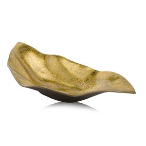 Plateau de service à fruits en aluminium moulé, style américain vintage, poli, METAL WAVE, écologique, 0,4 kg, plateaux de service pour dattes - Product Image 1