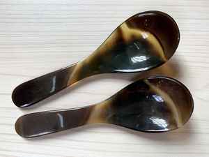 ช้อนฮอร์นธรรมชาติทำมือ100% ที่ดีที่สุดขัดมากสำหรับบ้านโรงแรมและร้านอาหารที่ใช้โดยงานฝีมือเสี้ยว - Product Image 3