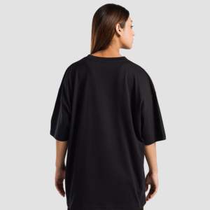 เสื้อยืดโอเวอร์ไซส์ StreetLine สีดำ ผ้าเจอร์ซีย์หนา 320 กรัม พิมพ์ลายกราฟิกแบบอัดแน่น - Product Image 5