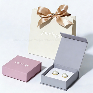 Factory Custom Jewelry Luxury Magnetic Flap Paper Box <strong>Wedding</strong> Favors Gift Packaging Box with Logo for Necklace Earring Bracelet - Product Image 6