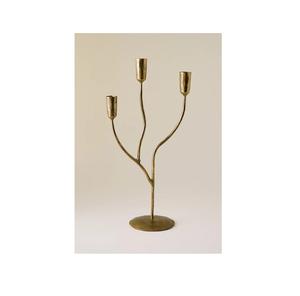 Portavelas navideño de diseño, accesorios de decoración de mesa de Metal fundido de aluminio, soporte de vela elegante para decoración festiva del hogar - Product Image 2