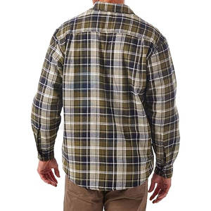 <b>Mens</b> Heavyweight Long Sleeve <b>Sherpa</b> Lined Shirt Jacket Cozy <b>Fleece</b> Lined Shacket for Work and Outdoor Use Olive Sky - Product Image 2