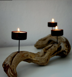 Bougeoir élégant pour bougeoirs d'intérieur en bois faits à la main Éclairage à la maison Accessoires de décoration de Noël et de Pâques - Product Image 2