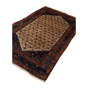 Tapis en laine noué à la main Aalam Gold grande surface, motif médaillon Paem-286, pour la décoration de la maison et du salon, idéal pour les couloirs - Product Image 2