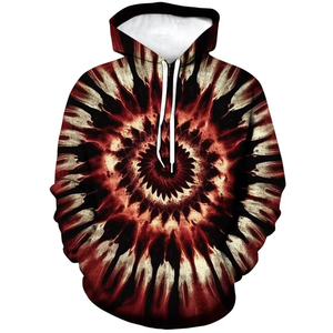 Sudaderas con capucha para hombre Tie-dye patrón 3D impresión sudaderas con capucha moda geométrica colorida Casual calle mareado hipnótico pulóver sudaderas - Product Image 5