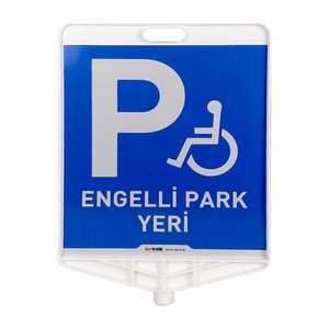 Ensemble de cônes de signalisation pour parking handicapés, impression double face, effet œil de chat, pour la sécurité - Product Image 3