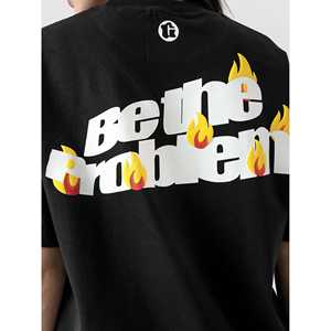 100% coton BE the PROBLEM Jersey Tissu confortable et durable - Product Image 2