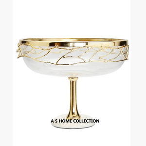 Centro de mesa de metal Decoración dorado Más diseñador Fancy Bowl Nueva decoración Venta al por mayor Lujo Mejor calidad Cuencos para servir - Product Image 6