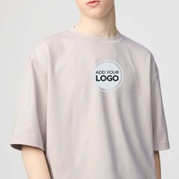 T-shirt en jersey de coton solide AIRism à manches courtes, coupe classique, avec impression numérique de logo personnalisé, respirant et à séchage rapide