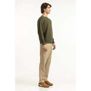 Suéter de Punto para Hombre, Corte Regular, 100% Algodón, con Cierre, Estampado de Primavera, Logotipo y Decoración de Rayas - Modelo - Product Image 6